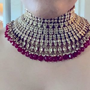 INDIAN BRIDAL CHOKER. Can be worn with low neck party outfits (not just bridal)